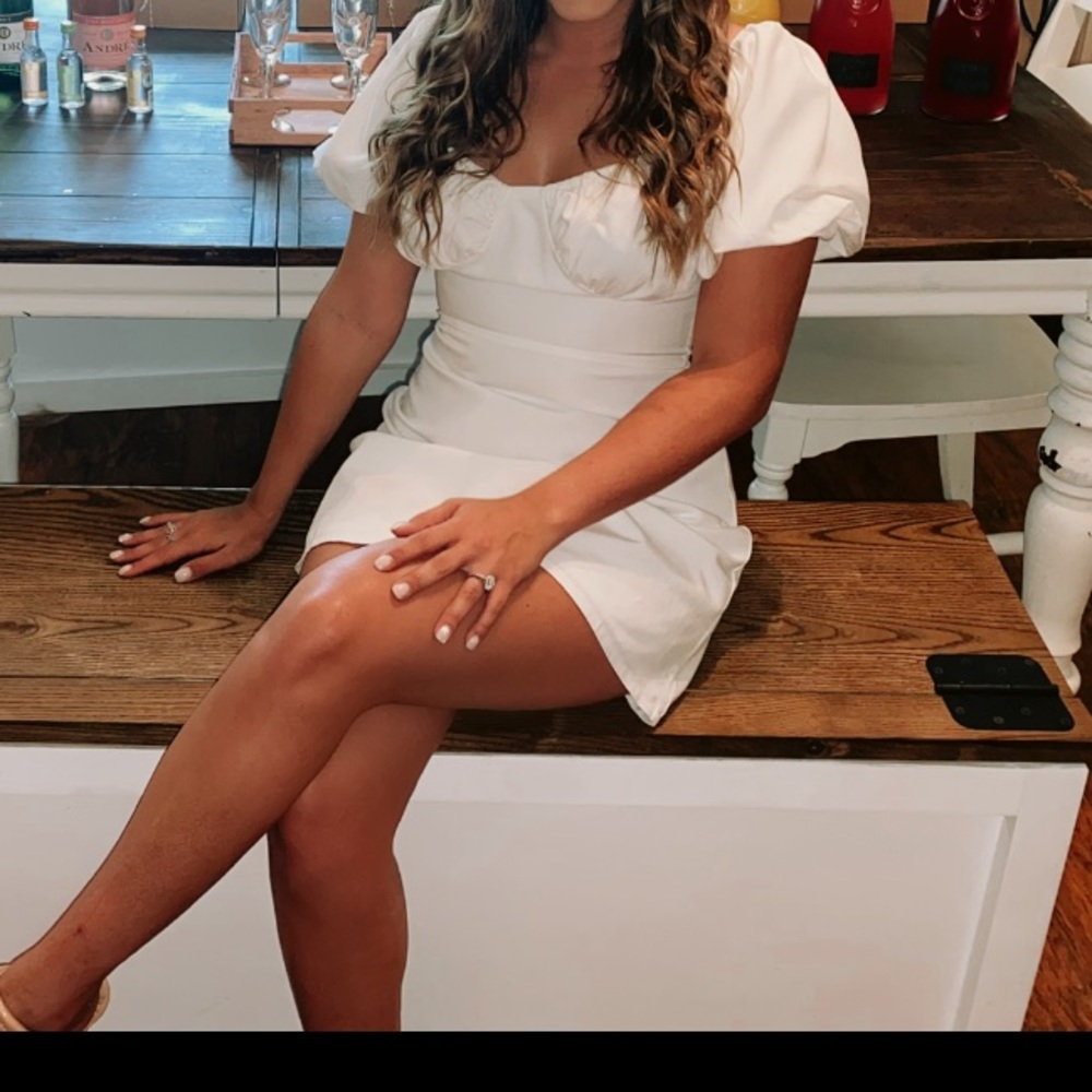 Back Down South White MIDI Dress